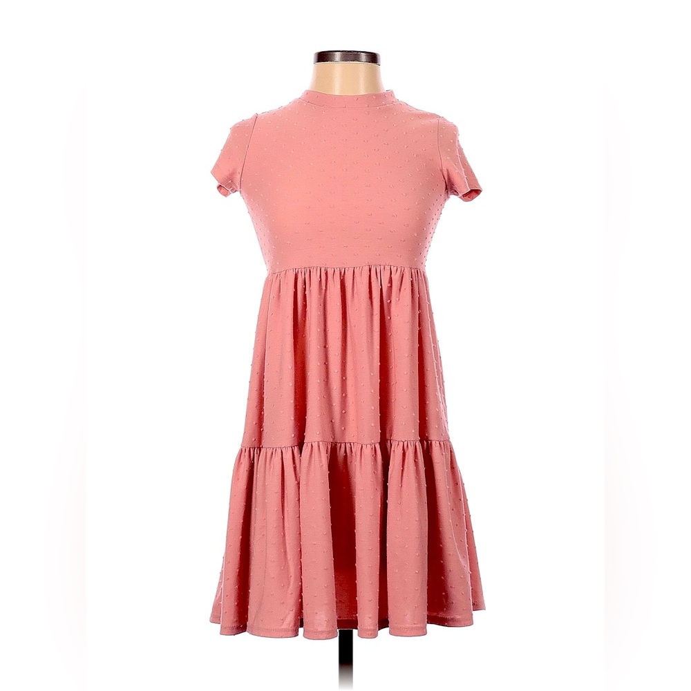 See You Monday Los Angeles light pink ruffle dress size large